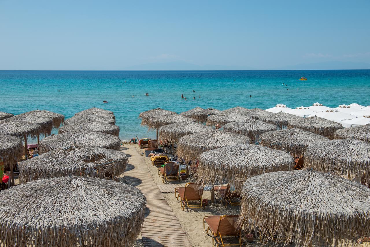 Georgalas Sun Beach Rooms Nea Kallikrateia ภายนอก รูปภาพ